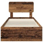 vidaXL Cadre de lit Bois ancien 100 x 200 cm Bois d'ingénierie