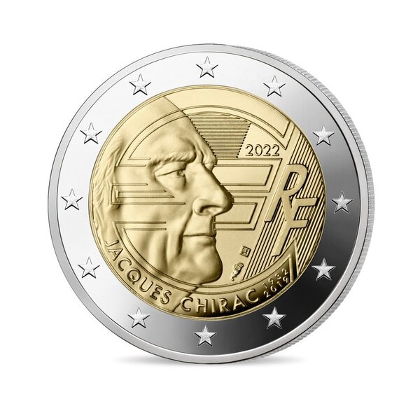 Jacques Chirac Monnaie de 2€ commémorative