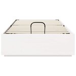 vidaXL Cadre de lit ottoman Blanc 75 x 190 cm Pin massif