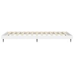vidaXL Cadre de lit sans matelas blanc 75x190 cm bois d'ingénierie