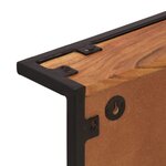 vidaXL Porte-manteau mural avec 6 crochets bois massif d'acacia