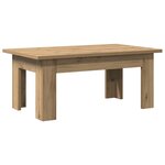 vidaXL Table basse chêne artisanal 100x60x42 cm bois d'ingénierie