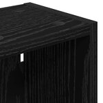 vidaXL Armoire murale de salle de bain Chêne Noir 20 x 16 x 62 5 cm