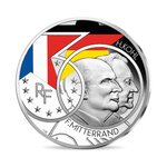 Pièce de monnaie 10 euro France 2020 argent BE – Amitié franco-allemande et réunification allemande (Mitterrand et Kohl)