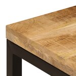 vidaXL Table basse 100x50x35 cm Bois de manguier solide et acier