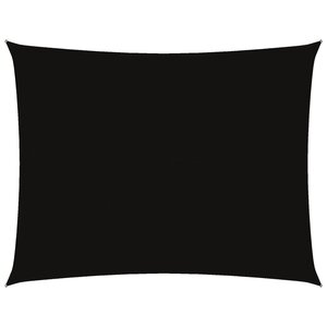 vidaXL Voile de parasol tissu oxford rectangulaire 5x7 m noir