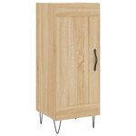 vidaXL Buffet haut Chêne sonoma 34 5x34x180 cm Bois d'ingénierie