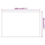 vidaXL Auvent vertical Vert clair 180x1000 cm Tissu oxford