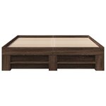 vidaXL Cadre de lit sans matelas chêne marron 140x190 cm