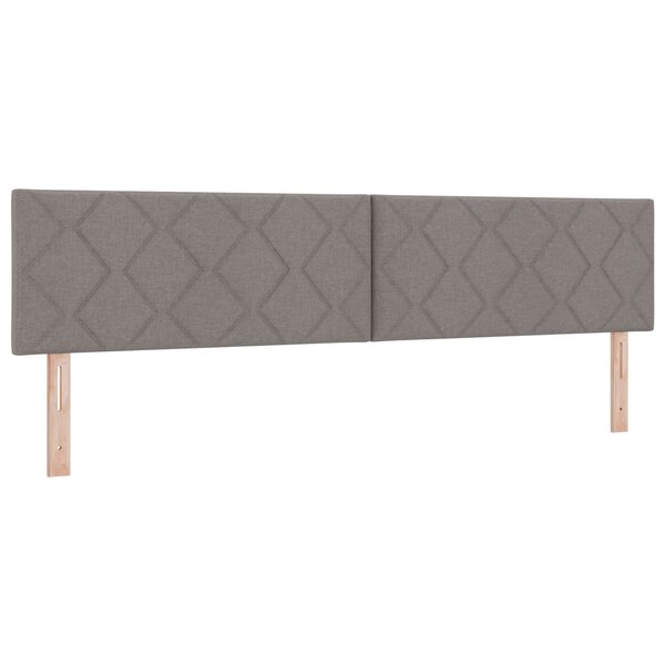 vidaXL Tête de lit Taupe 200 cm tissu