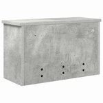 vidaXL Porte-manteau mural avec étagère Gris béton 50 x 20 x 30 cm