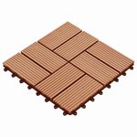 vidaXL Carreau de terrasse 11 pc Teck 30 x 30 cm WPC