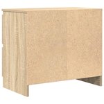 vidaXL Meuble TV chêne sonoma 60x35x54 cm bois d'ingénierie