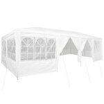 vidaXL Tente de fête Blanc 800 x 400 x 266 cm Polyester et Acier