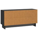 vidaXL Meuble TV 102 x 34 5 x 50 cm Noir Bois d'ingénierie
