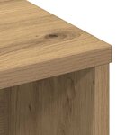 vidaXL Cabinet de Tête de Lit chêne artisanal 220 x 19 x 101.5 cm