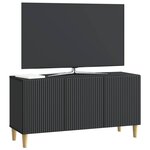 vidaXL Meuble TV Noir 99 x 34 5 x 50 cm Bois d'ingénierie