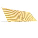 vidaXL Auvent rétractable 400x150 cm Jaune et blanc