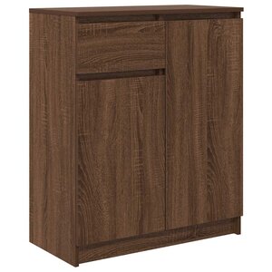 vidaXL Buffet avec tiroir chêne brun 71x35x84 cm bois d'ingénierie