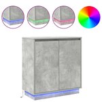 vidaXL Buffet Gris béton 71 x 34.5 x 75 cm Bois d'ingénierie