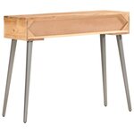 vidaXL Table console 90 x 30 x 75 cm Bois d'acacia massif