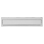 Entrée de boîte aux lettres en acier inoxydable pour porte  mur  C-611  32 5 x 3 cm