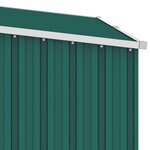 vidaXL Abri à bois de jardin Vert 245x98x159 cm Acier galvanisé