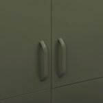 vidaXL Garde-robe Vert olive 90x50x180 cm Acier