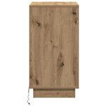 vidaXL Cabinet de chevet avec tiroir chêne artisanal 39 x 34 5 x 65 cm