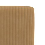 vidaXL Chaises à manger lot de 6 marron velours