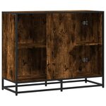 vidaXL Buffet chêne fumé 94x35x76 cm bois d'ingénierie