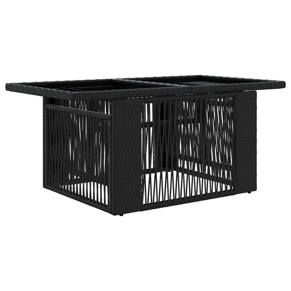 vidaXL Table de jardin relevable Noir 100 x 55 x 37 cm