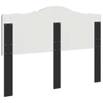 vidaXL Tête de lit Chêne noir 140 cm Bois d'ingénierie