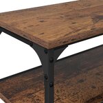 vidaXL Meuble TV Bois Ancien 200 x 30 x 50 cm Bois d'ingénierie et fer