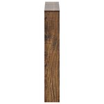 vidaXL Armoire à chaussures miroir 3 niveaux Chêne fumé 63x17x102 5 cm