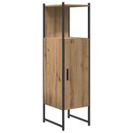 vidaXL Ensemble de mobilier de salle de bain avec porte 3 Pièces Marron