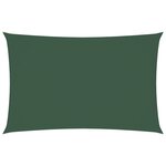vidaXL Voile de parasol tissu oxford rectangulaire 4x7 m vert foncé