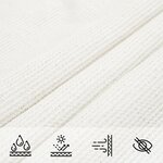 vidaXL Voile d'ombrage 160 g/m² Blanc 4x5x6 8 m PEHD