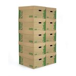 Caisse multi-usage recyclée avec couvercle raja 52x35x25 cm (lot de 10)