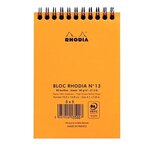 Bloc ri classic orange a6 10 5x14 8 cm q 5x5 80f microperforées 80g rhodia