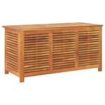 vidaXL Boîte de rangement de jardin persiennes 113x50x56cm bois acacia