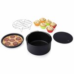 Princess Set d'accessoires de friteuse 10 Pièces 5 2 L Métal et silicone