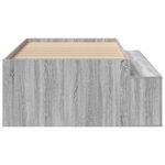 vidaXL Lit de rangement Gris Sonoma 80x200 cm
