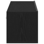 vidaXL Meuble TV chêne noir 120x30x30 5 cm bois d'ingénierie