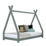 Lit tipi enfant NAKANA 80 x 180 vert sauge