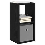 vidaXL Table de chevet 2 Pièces Chêne noir 25 5 x 22 x 49 5 cm