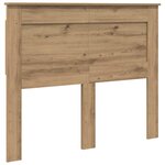 vidaXL Tête de lit Chêne artisanal 120 cm Bois d'ingénierie