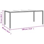 vidaXL Ensemble de bistro de jardin 9 Pièces coussins beige poly rotin