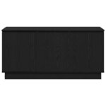 vidaXL Meuble TV avec LED Chêne noir 100 x 38 x 49 cm