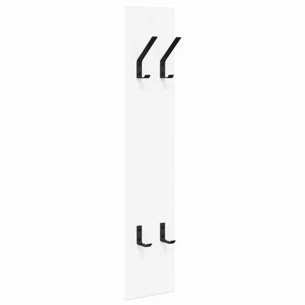 vidaXL Porte-manteau mural Blanc 20 x 1.5 x 100 cm Bois d'ingénierie